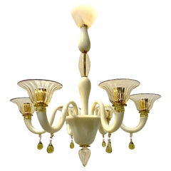 Cream Colored Murano Chandelier