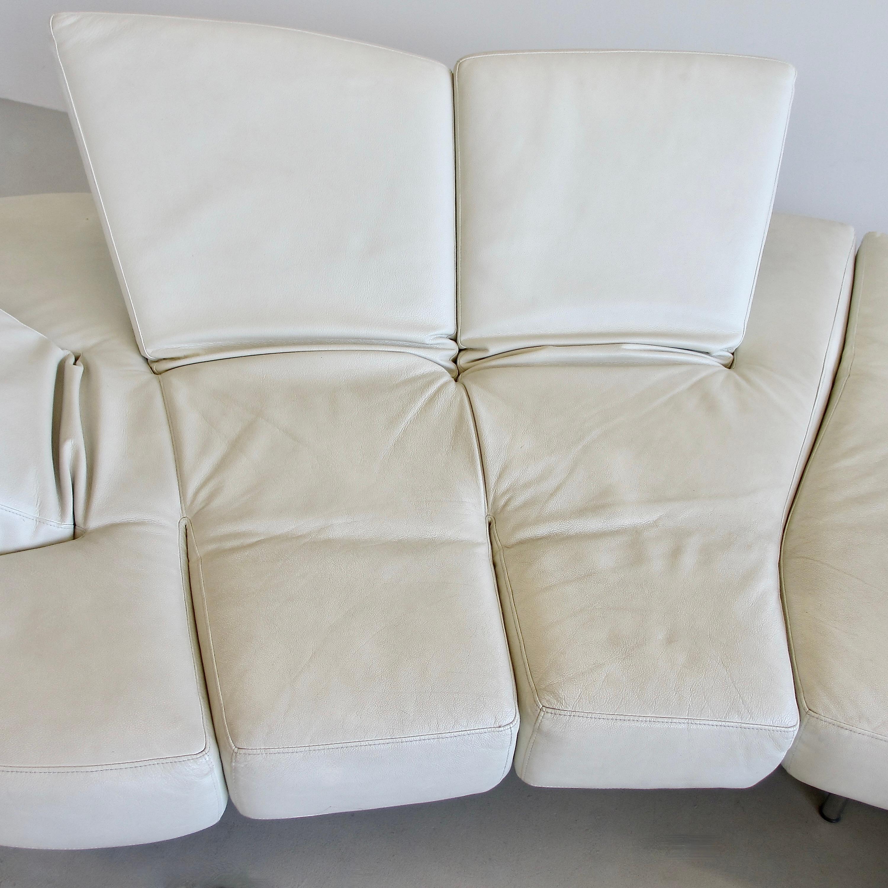 Cremefarbenes Sofa „FLAP“ entworfen von Francesco BINFARE für EDRA (Italienisch) im Angebot
