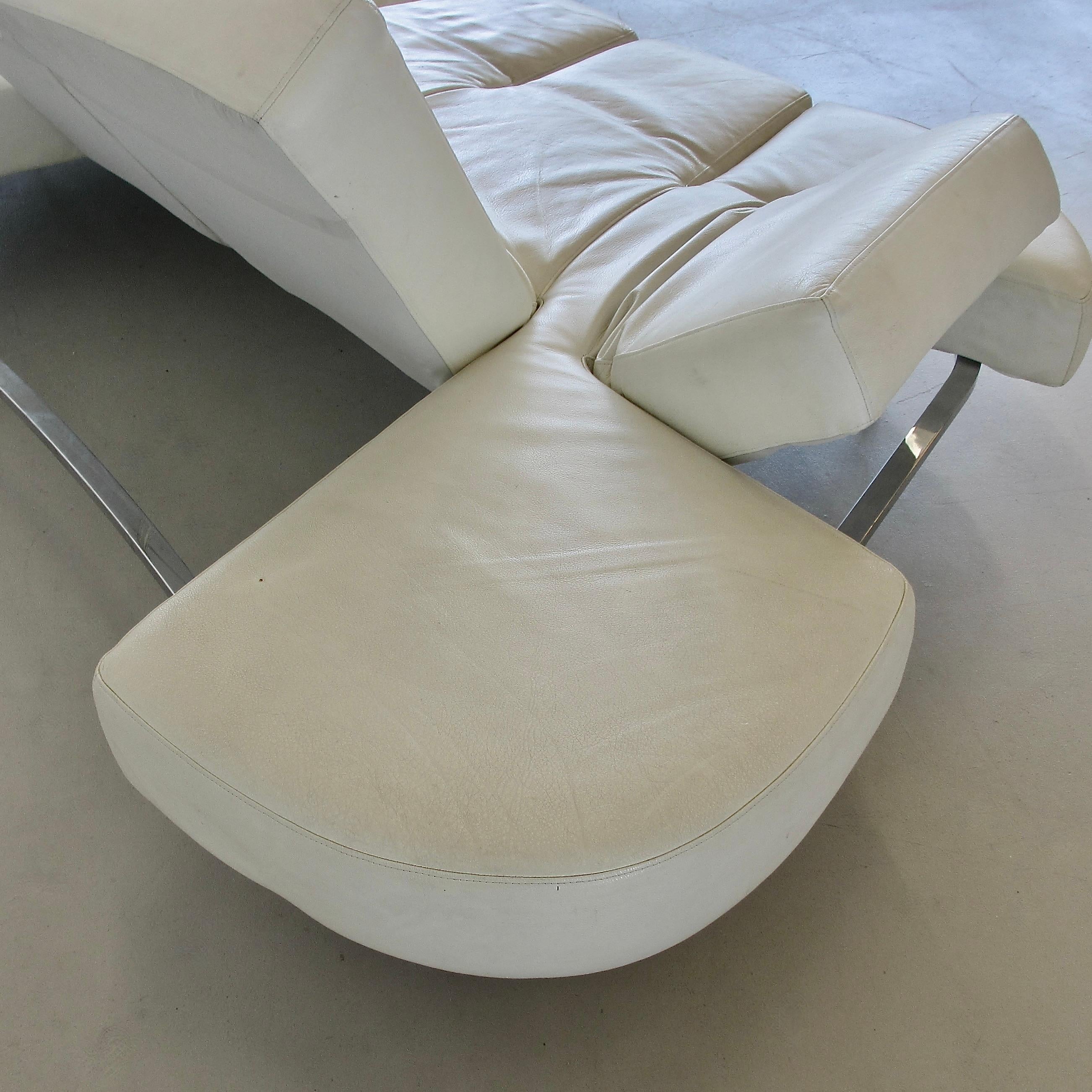Cremefarbenes Sofa „FLAP“ entworfen von Francesco BINFARE für EDRA im Zustand „Gut“ im Angebot in Berlin, Berlin