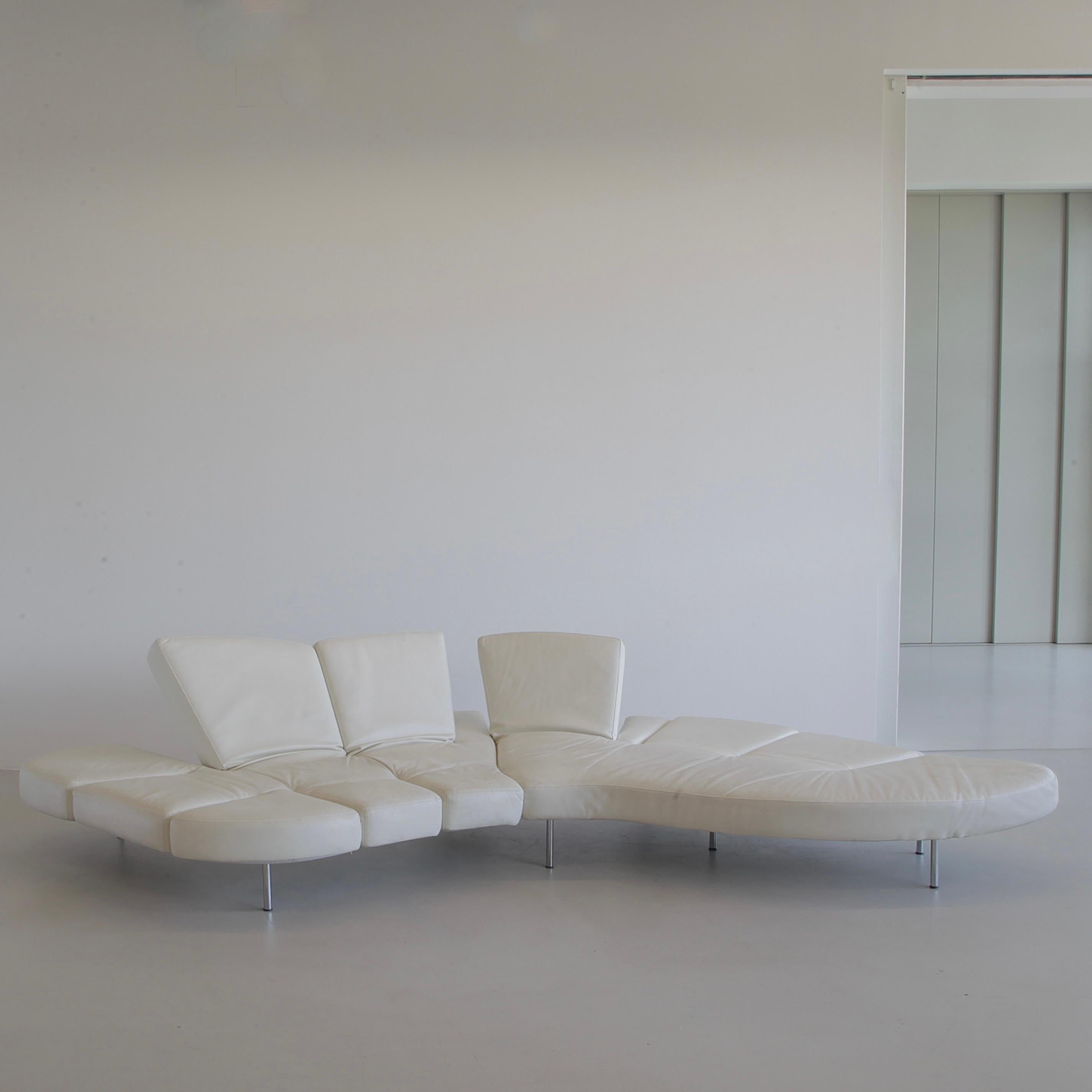 Cremefarbenes Sofa „FLAP“ entworfen von Francesco BINFARE für EDRA im Angebot 2