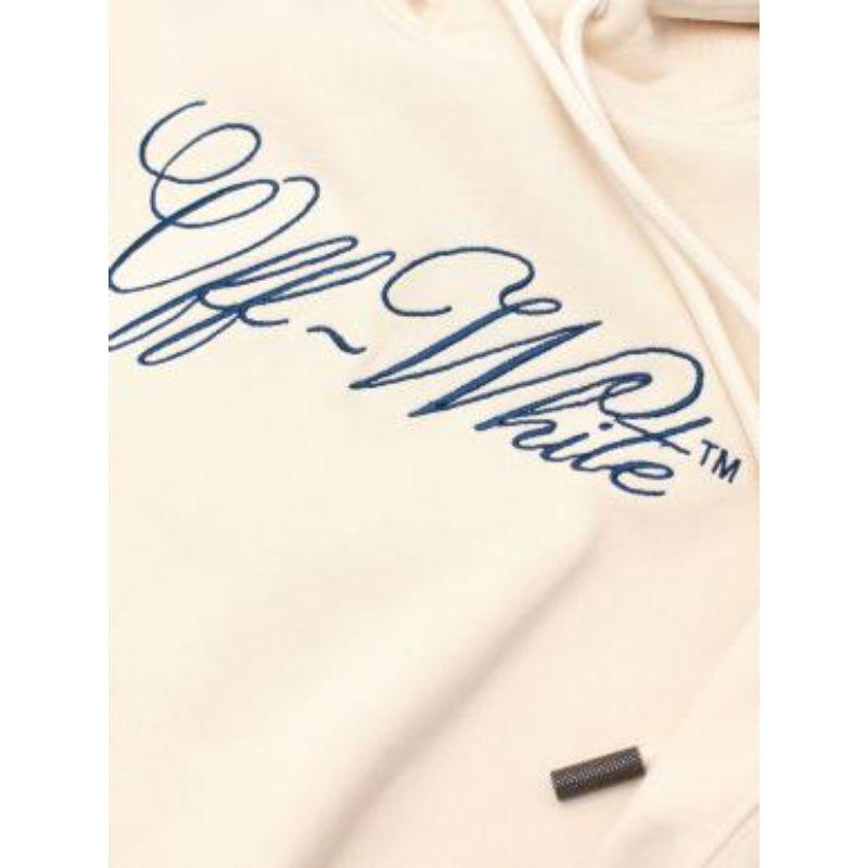 Women's or Men's Cream cotton jersey logo tracksuit For Sale