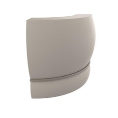 Cream Curved Lace Bar by MOWEE