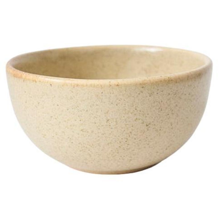 Cream Custard Organic Modern Handmade Small Soup Bowls, Set of 4 For