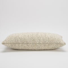 Cream-Grey Boucle Kidney Pillow By MOGUL