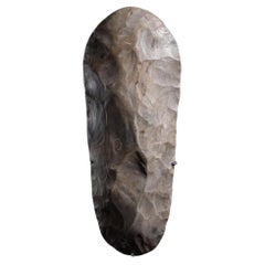 Cream-Grey Neolithic Axe Head, Ancient Sculpture