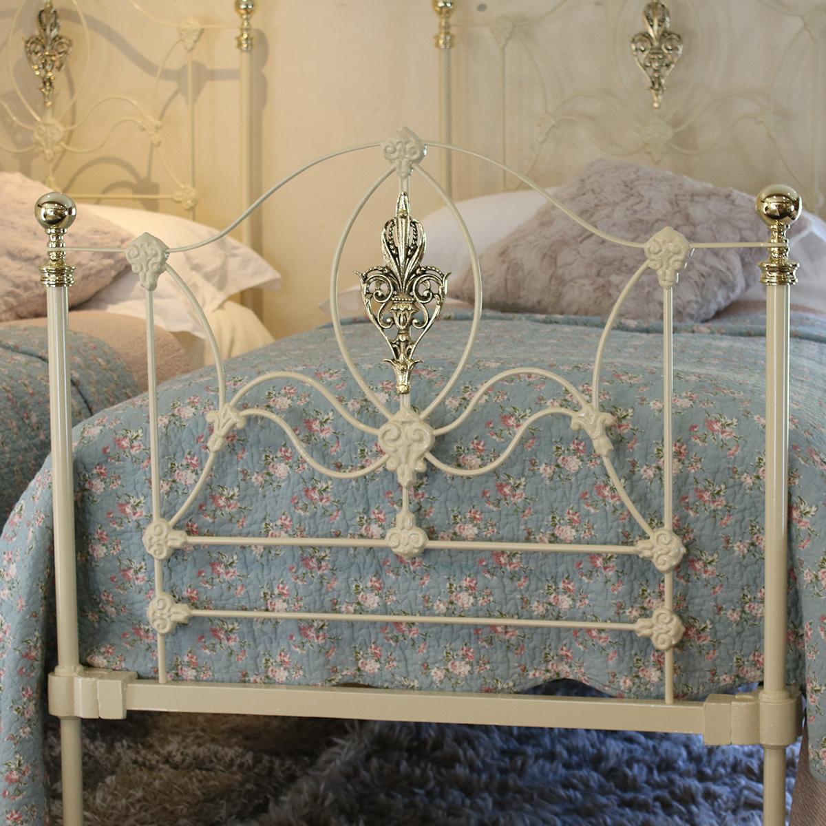 antique iron twin bed