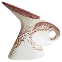 Cream Italian Ceramic Bertoncello Vase
