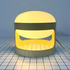 Cream KD27 Table Lamp by Joe Colombo for Kartell, 1970s