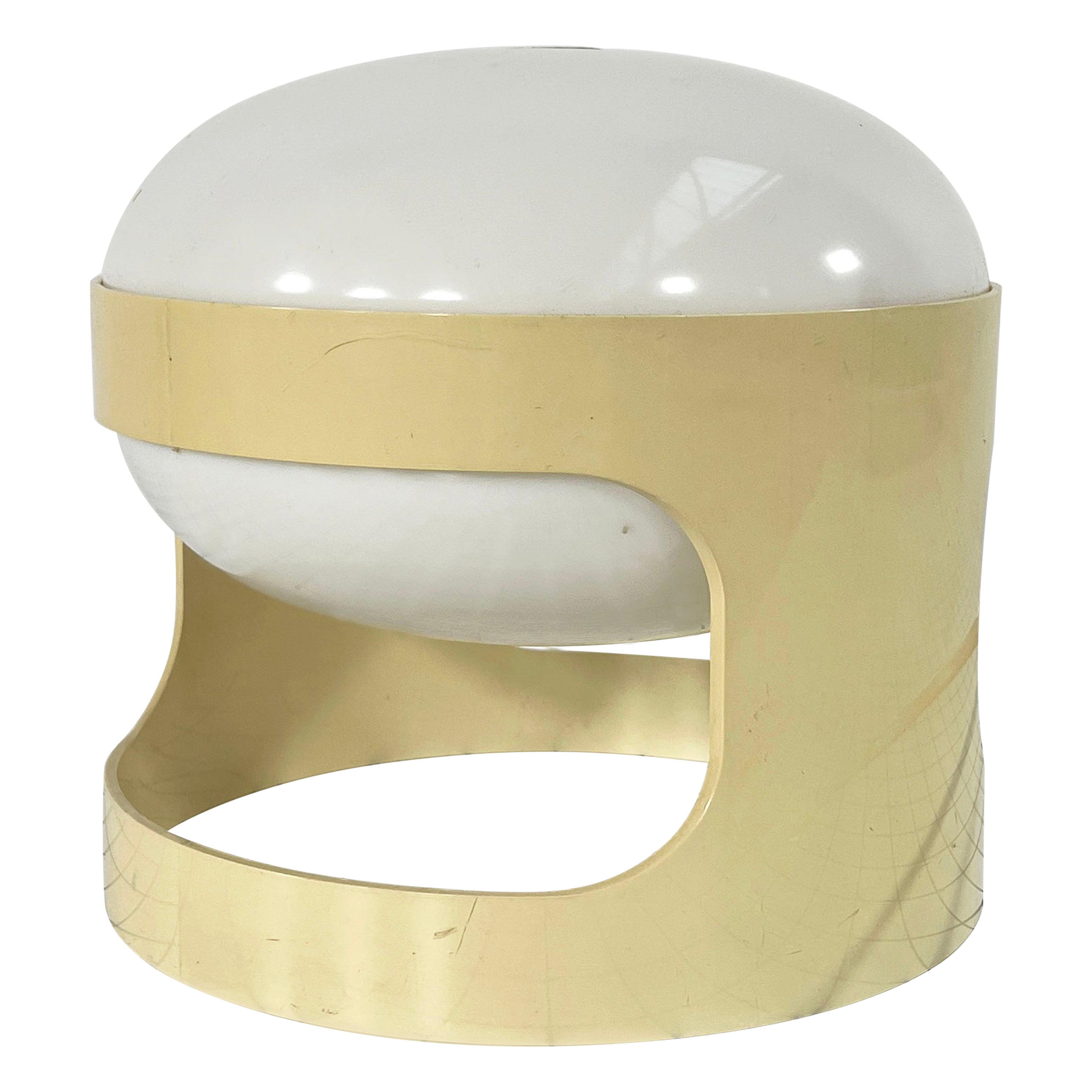 Cream KD27 Table Lamp by Joe Colombo for Kartell, 1970s