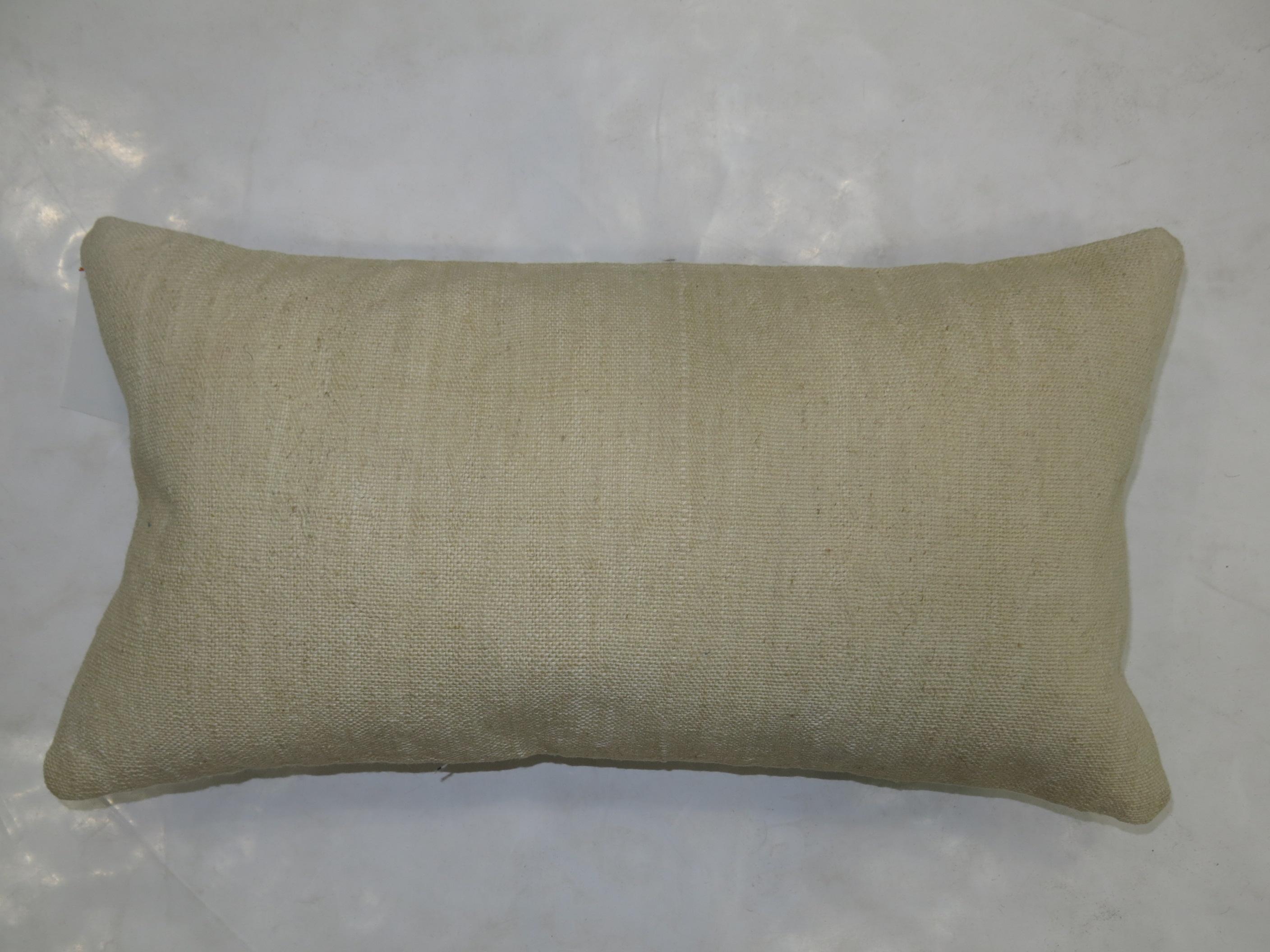Modern Cream Lumbar Kilim Pillow For Sale