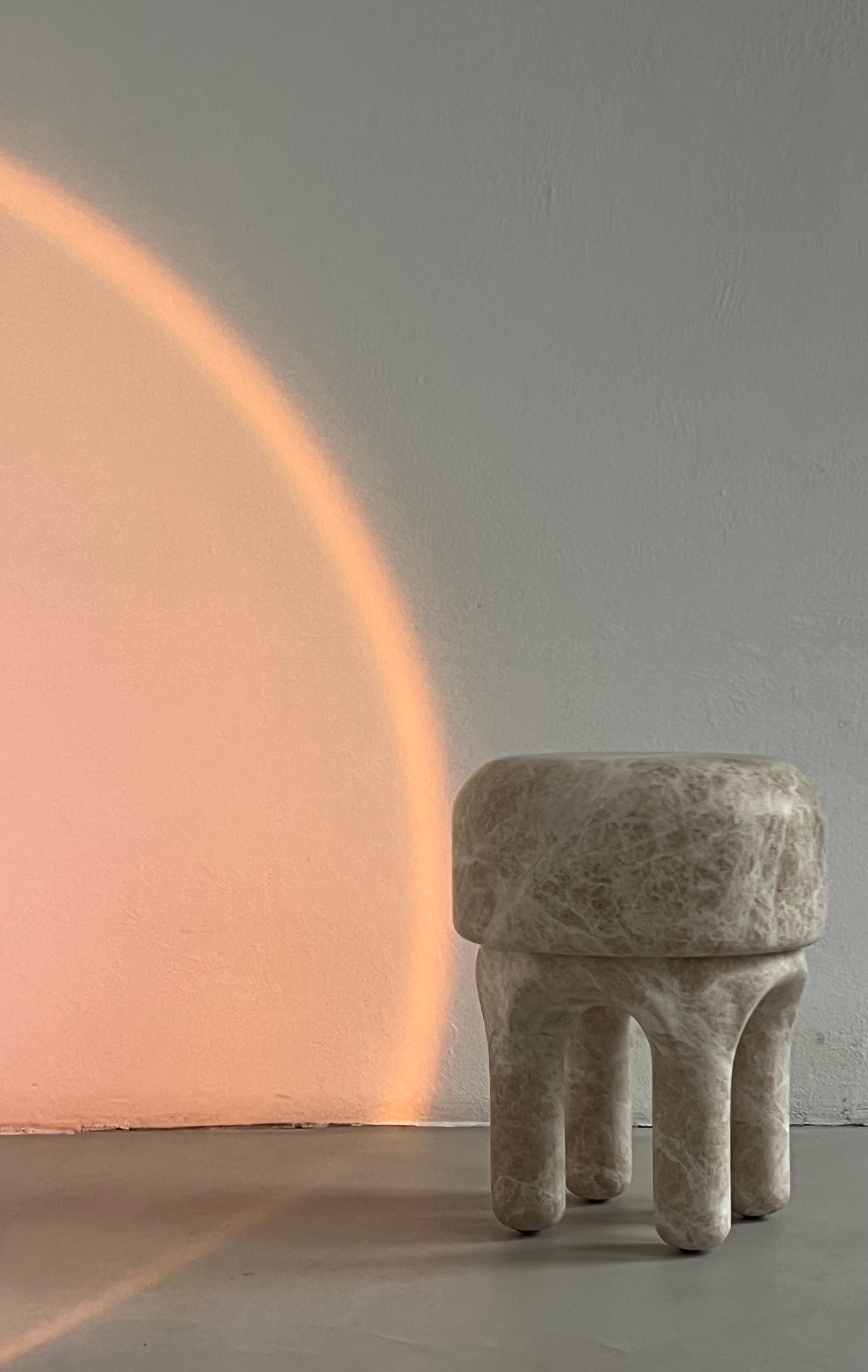 Sculptural Medusa Side table / Stool by Spinzi Milano , Collectible Design For Sale 4