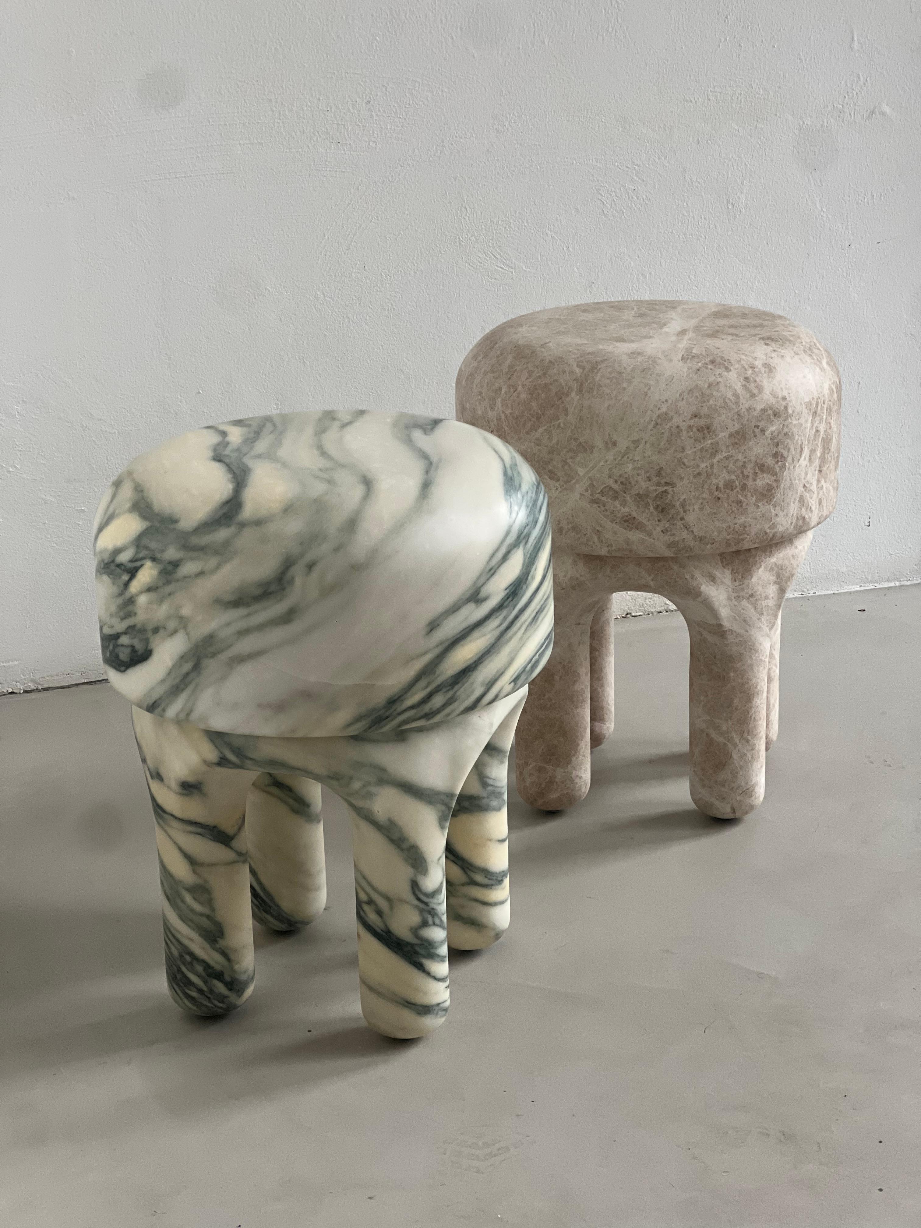 Sculptural Medusa Side table / Stool by Spinzi Milano , Collectible Design For Sale 5