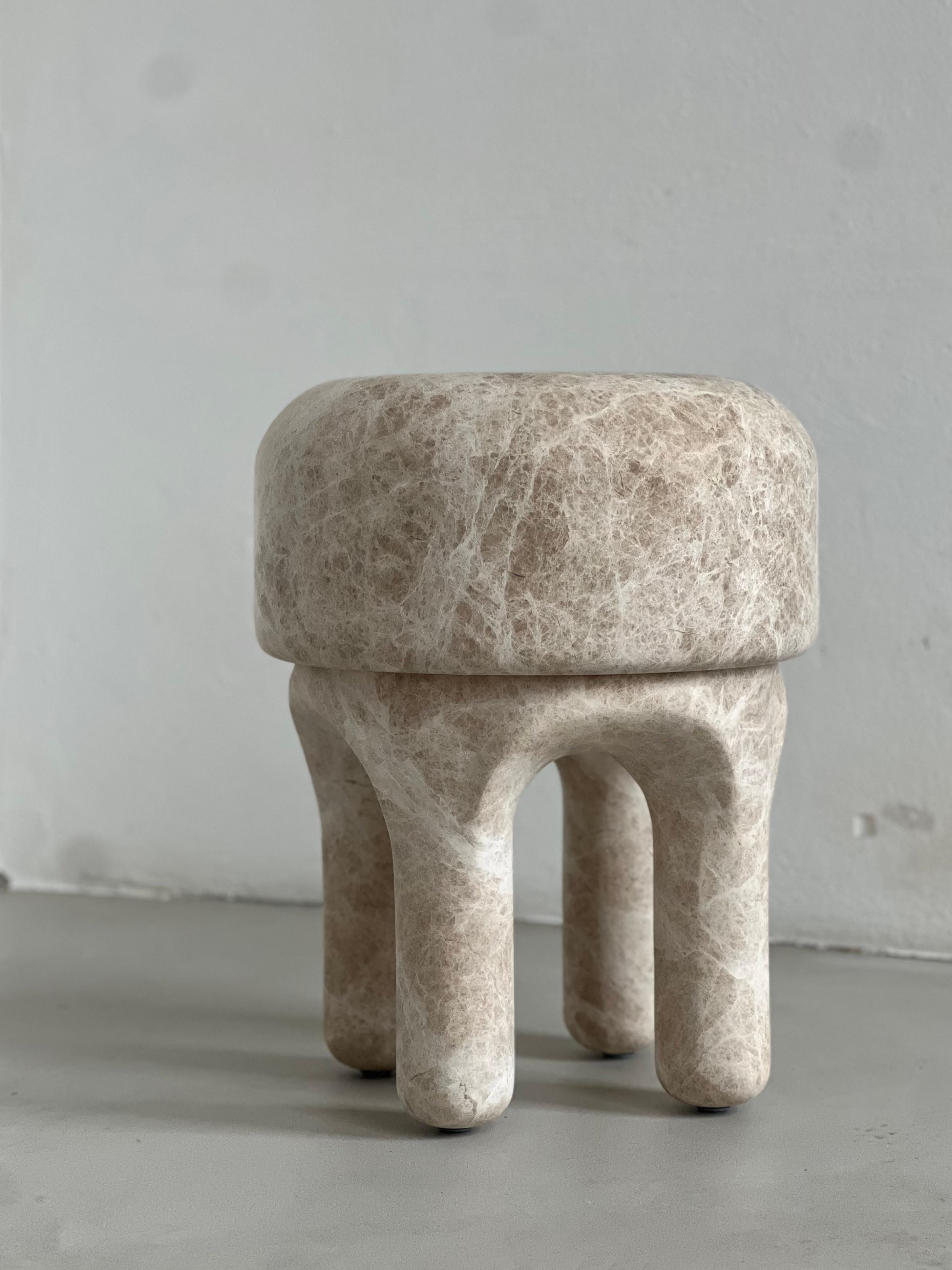 Sculptural Medusa Side table / Stool by Spinzi Milano , Collectible Design For Sale 6