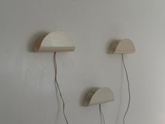 Cream Metal Set of Three Sconces by Nordlux, 1980s, Sweden