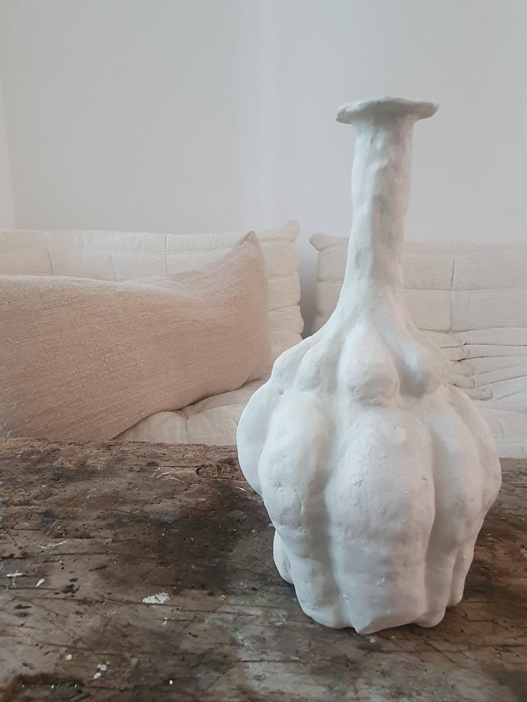 Contemporary Cream Morandi Vase by Adèle Clèves For Sale