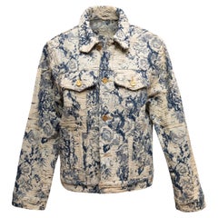 Creme
Marine Louis Vuitton Distressed Floral Tapestry Jacke Größe FR 48