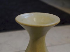 Cream Octagonally Shaped Vase, Cambodia, 19th Century