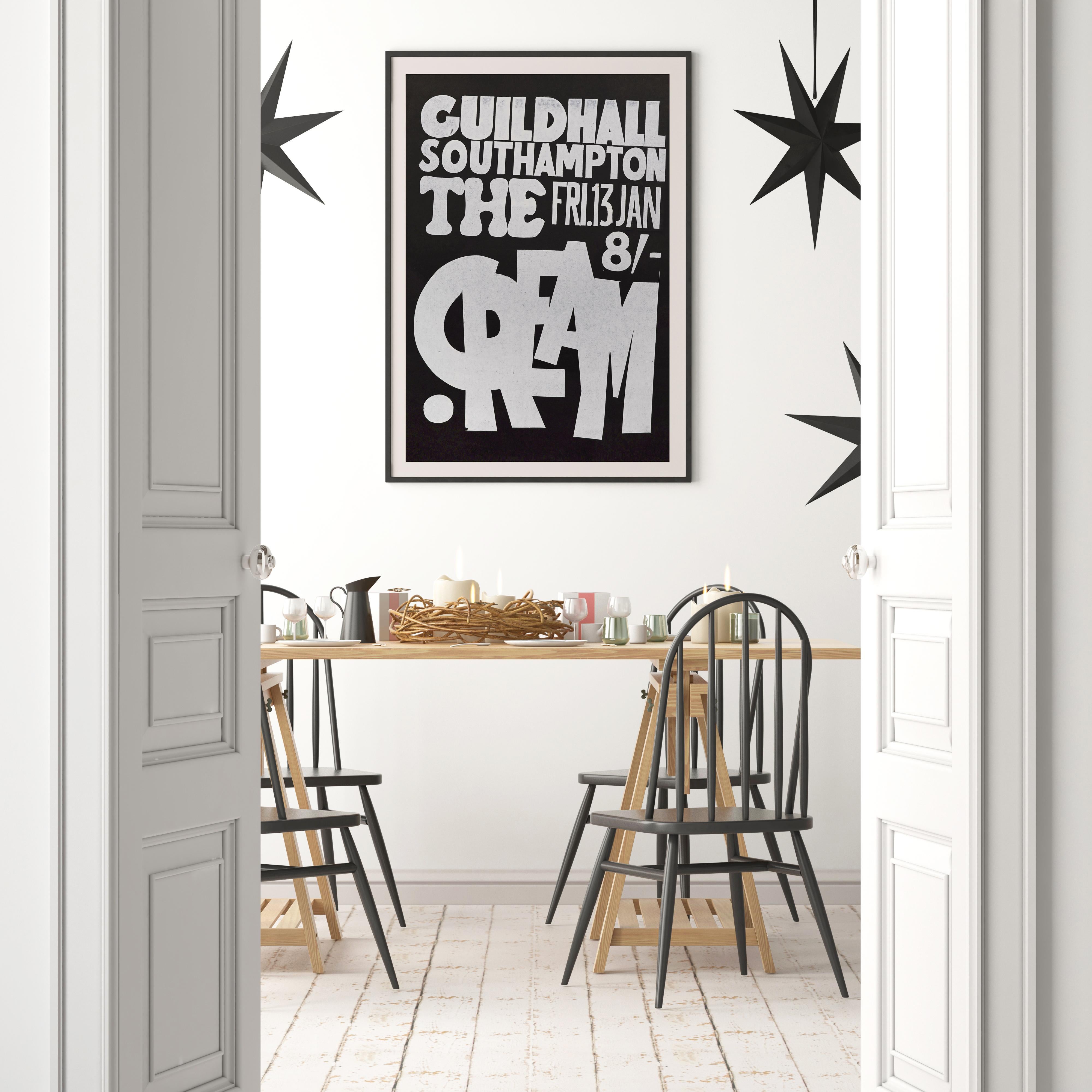 Cream Original Vintage UK Konzertplakat, Guildhall, Southampton, 1967 (Moderne) im Angebot