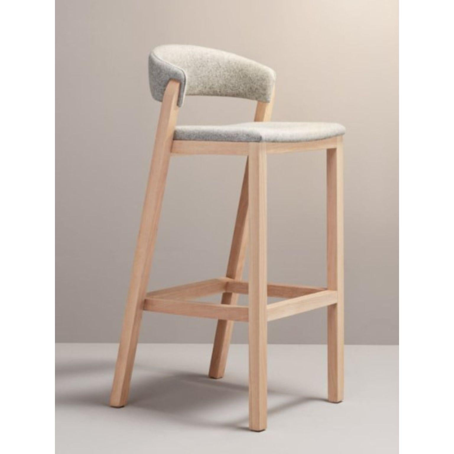 Cream Oslo stool by Pepe Albargues
Dimensions: W48, D50, H101, Seat78
Materials: Beech wood structure
Foam CMHR (high resilience and flame retardant) for all our cushion filling systems

Also available: Different Colors

Oslo collection is