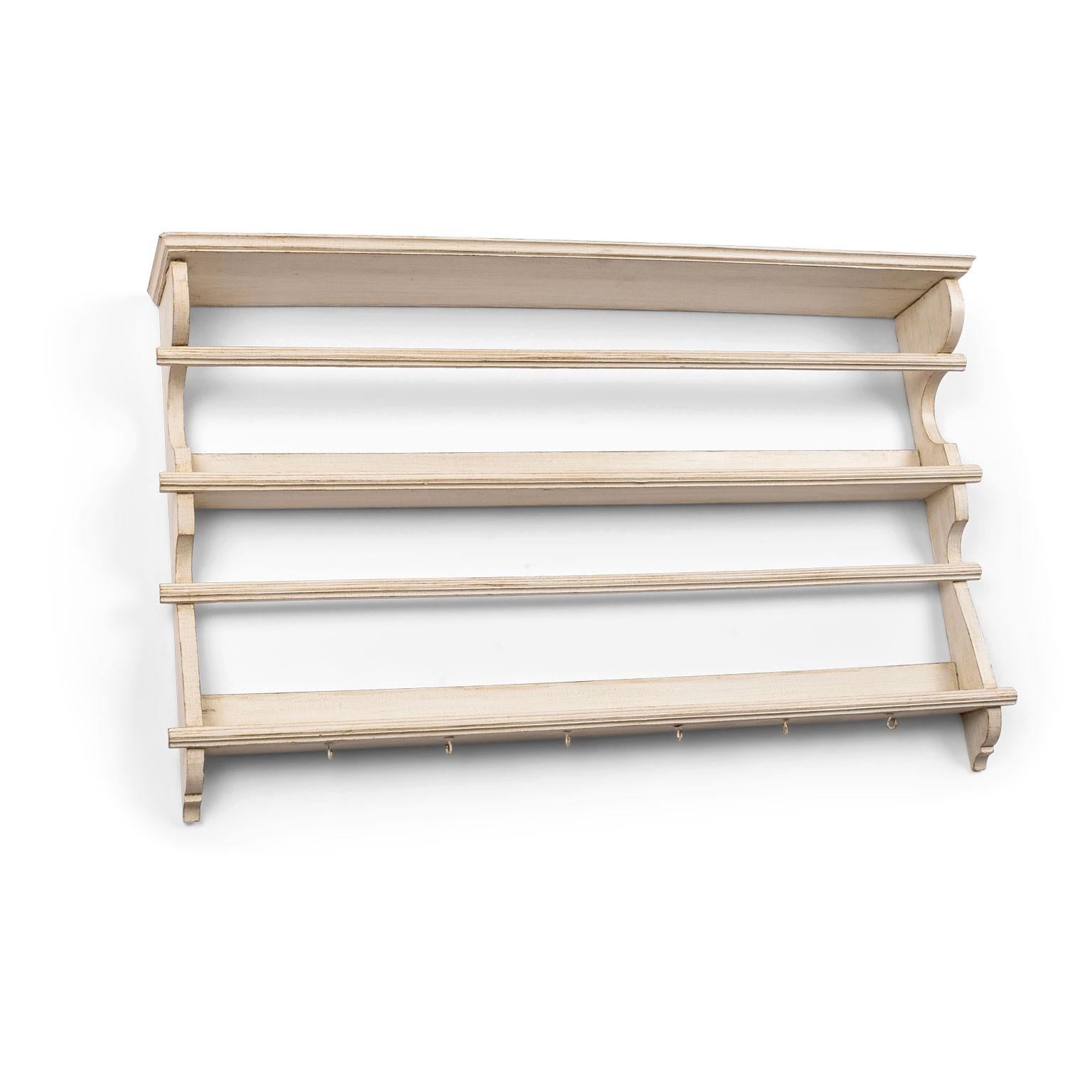 Cream Painted French Plate Rack 1