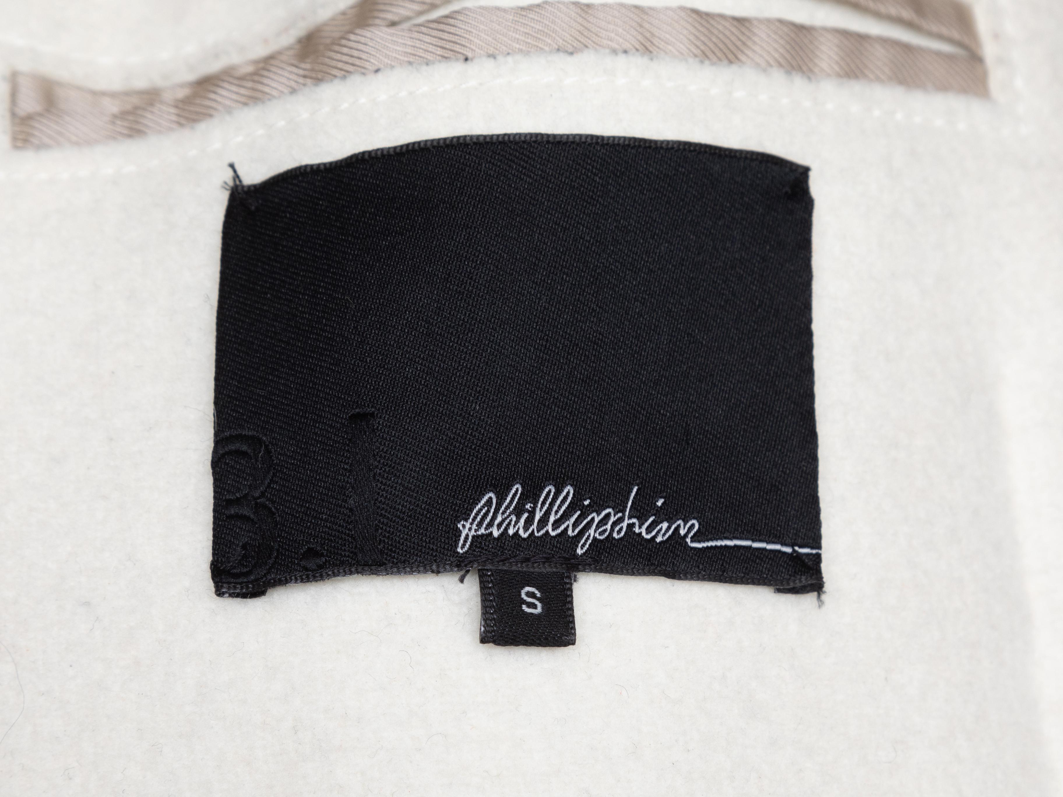 Cream Phillip Lim Coat & Shearling Vest For Sale 1