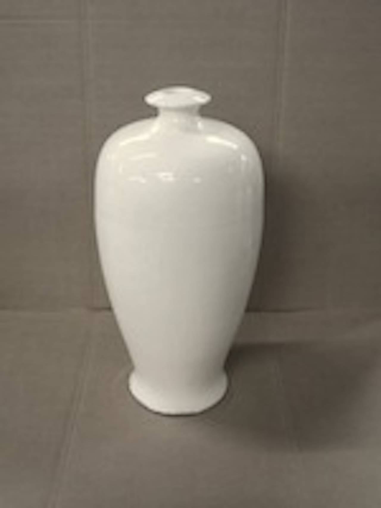 Chinese Cream Sculptural Shapes Hand Made Terra Cotta Vases, China, Contemporary For Sale