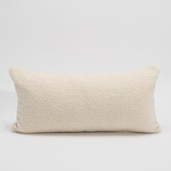 Cream Textured Kidney Pillow By MOGUL
