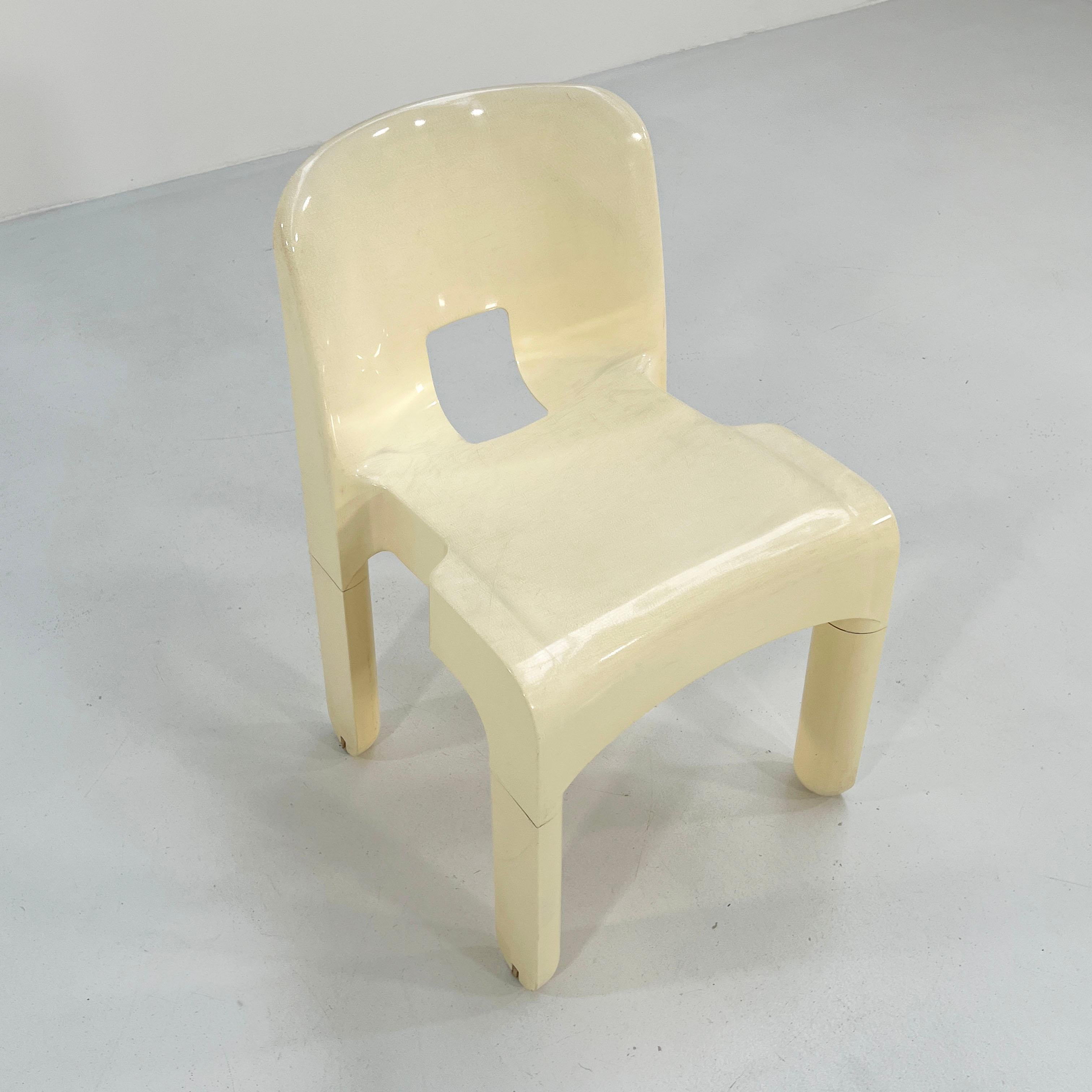 Cream Universale Chair by Joe Colombo for Kartell, 1970s 2