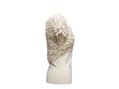 Cream Valentino Crochet & Knit Short Sleeve Top Size US XL