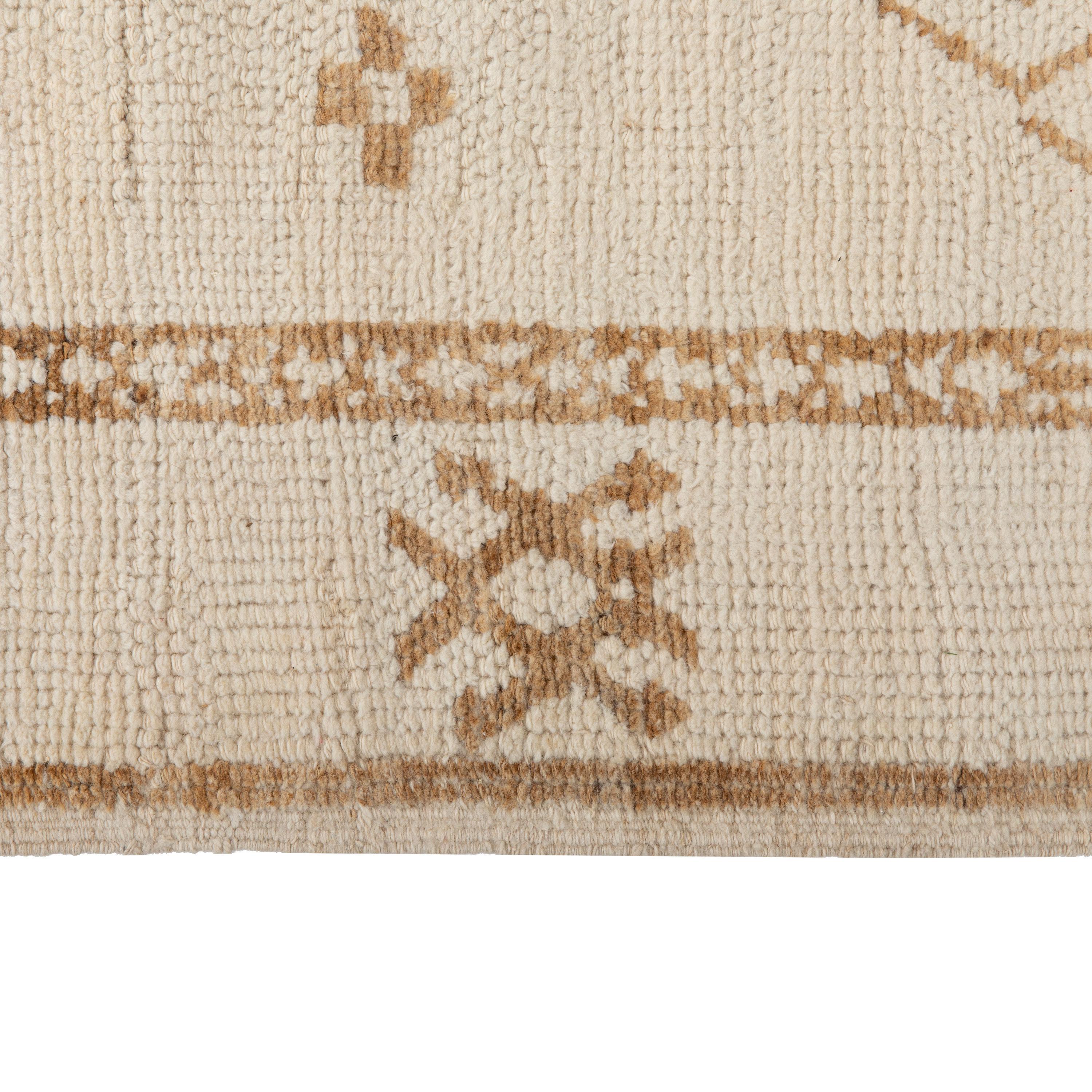 abc carpet Cream Vintage Wool Runner - 2'11