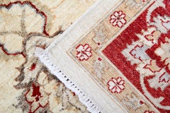 Cream Ziegler Rug Floral Oriental Carpet, Wool Livingroom Rug