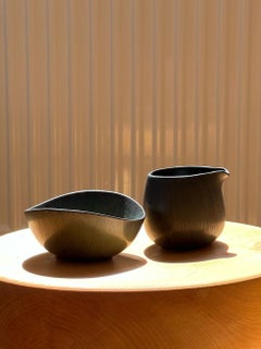 Creamer in Blue-Glazed Stoneware by Gunnar Nylund, Sweden, 1950s