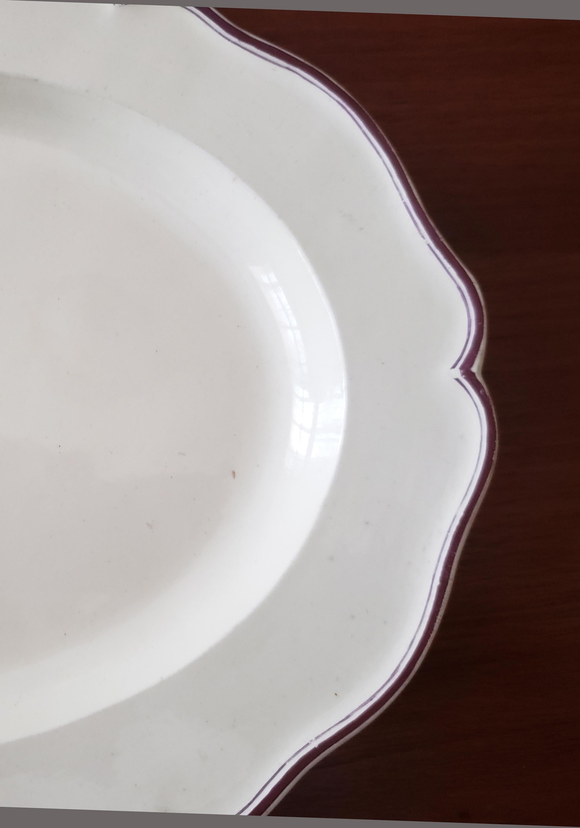 Plato de cerámica con escudo de armas, posiblemente de Melbourne, escocés de Grant Cerámica Creamware en venta