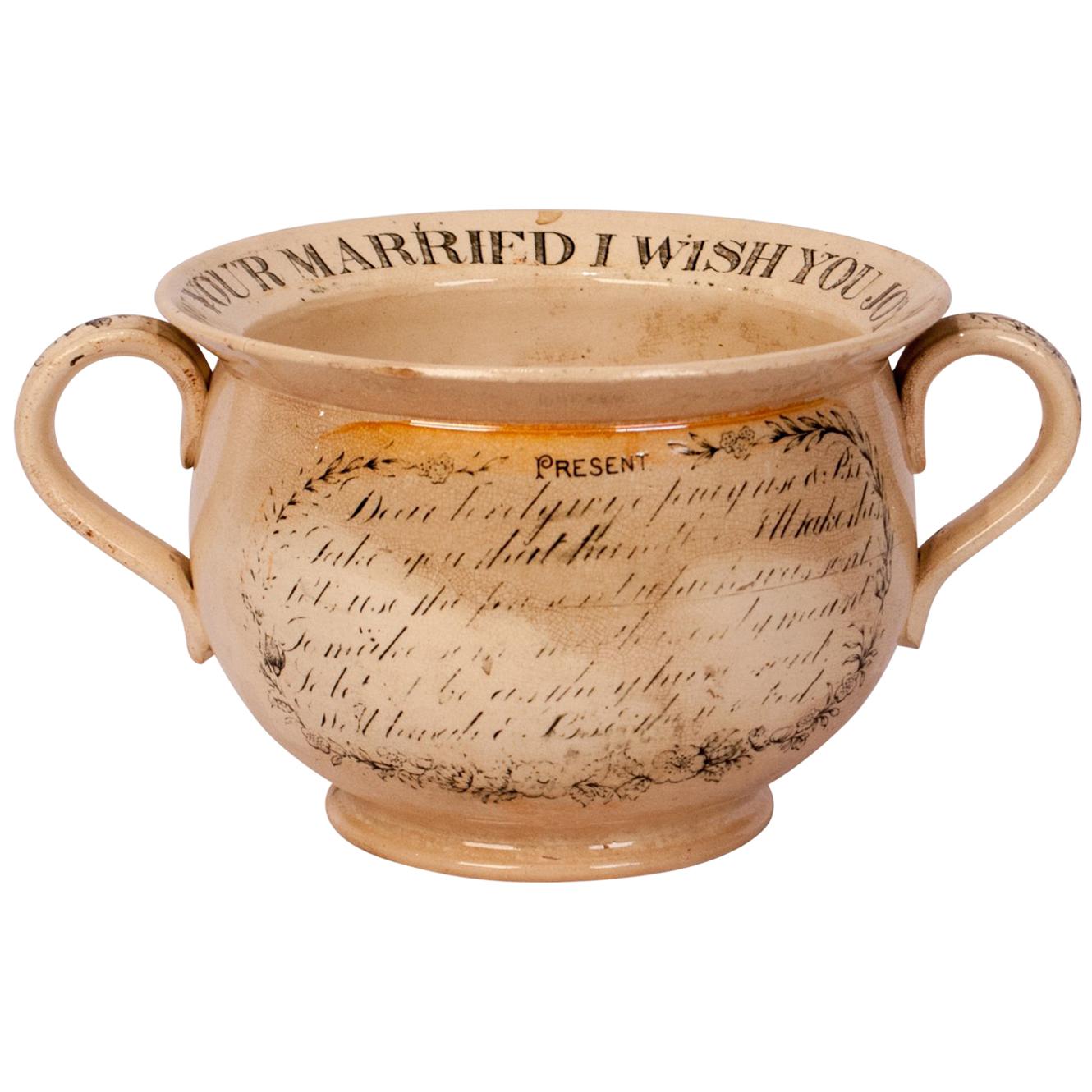 Creamware Chamber Pot, England, circa 1830