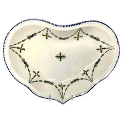 Creamware Heart Shaped Dish England Late 18th Century Made by Wedgwood and Co