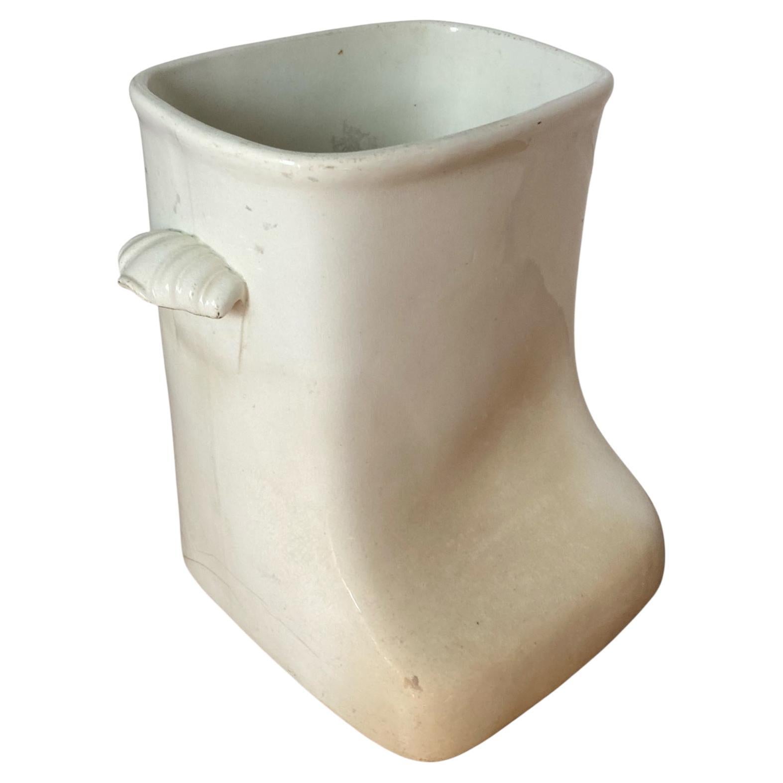 Baignoire à genoux en Creamware ou jardinière Jardinere 1800's en vente