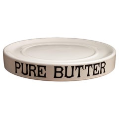 Creamware Pure Butter Slab, England circa 1930