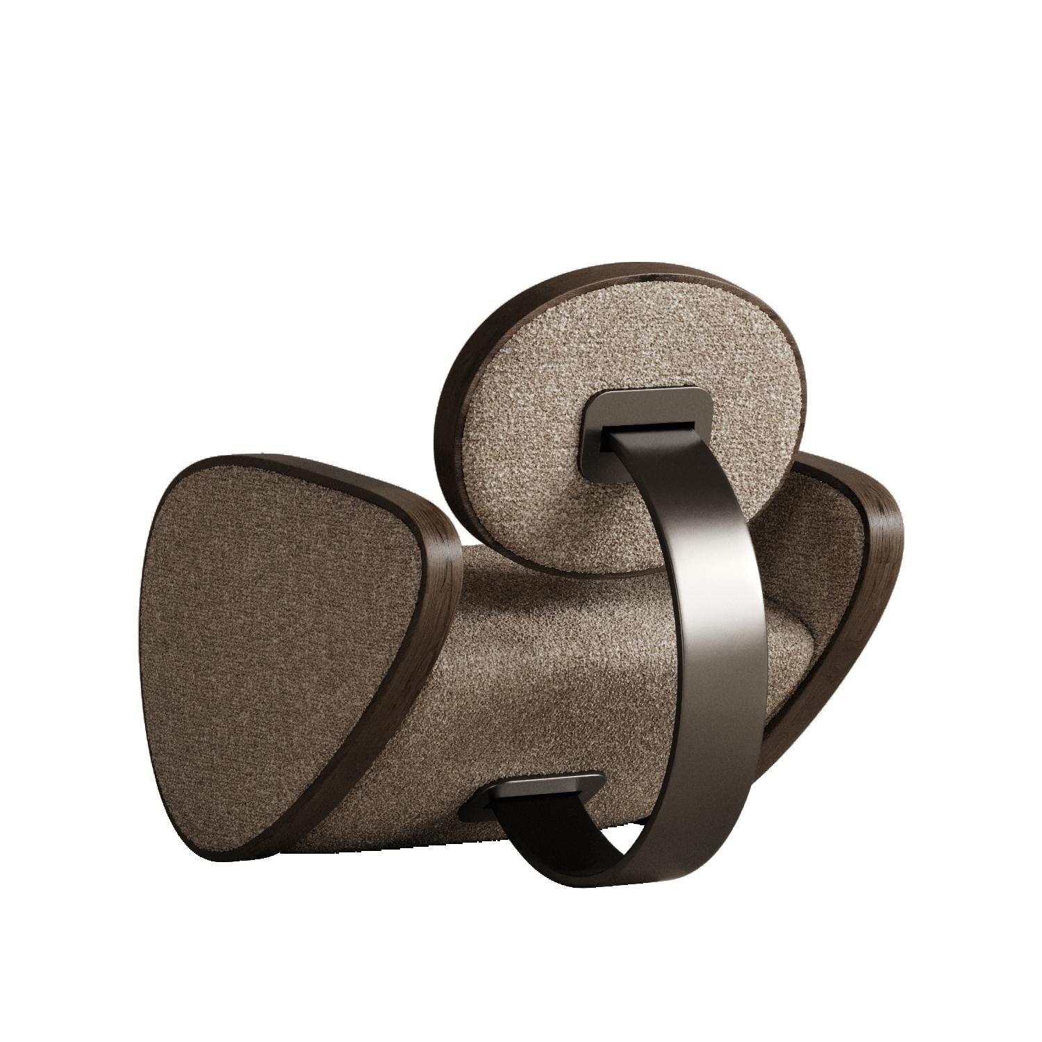 Emirian Creamy Nautilus Chair by Plyus Furniture For Sale