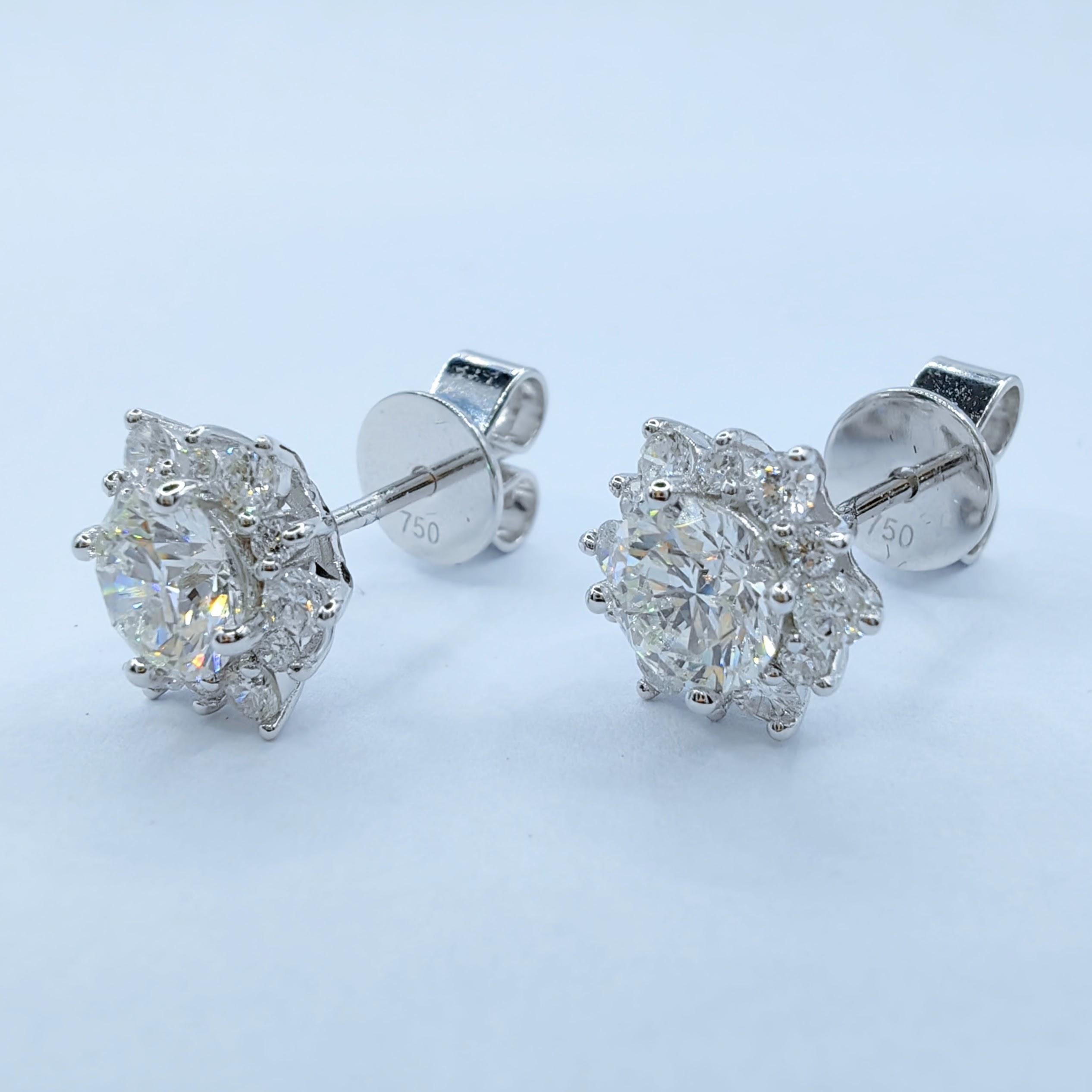 Introducing our unique and customizable Create Your Own Snowflake Flower Diamond Stud Earrings. With these earrings, you have the freedom to personalize them according to your preferences, allowing you to create a truly one-of-a-kind piece that
