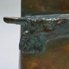 Creation of Adam Bronze Side Tables, Michelangelo, Laverne International, 1960s