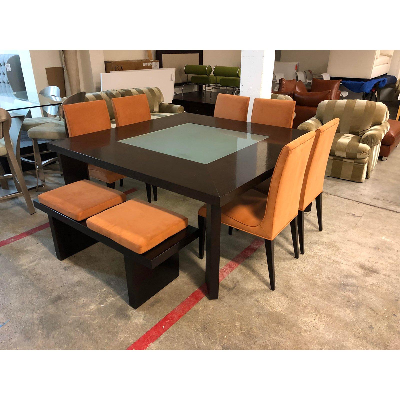 Creative Elegance Dining Table, Chairs and Bench Set For Sale 3