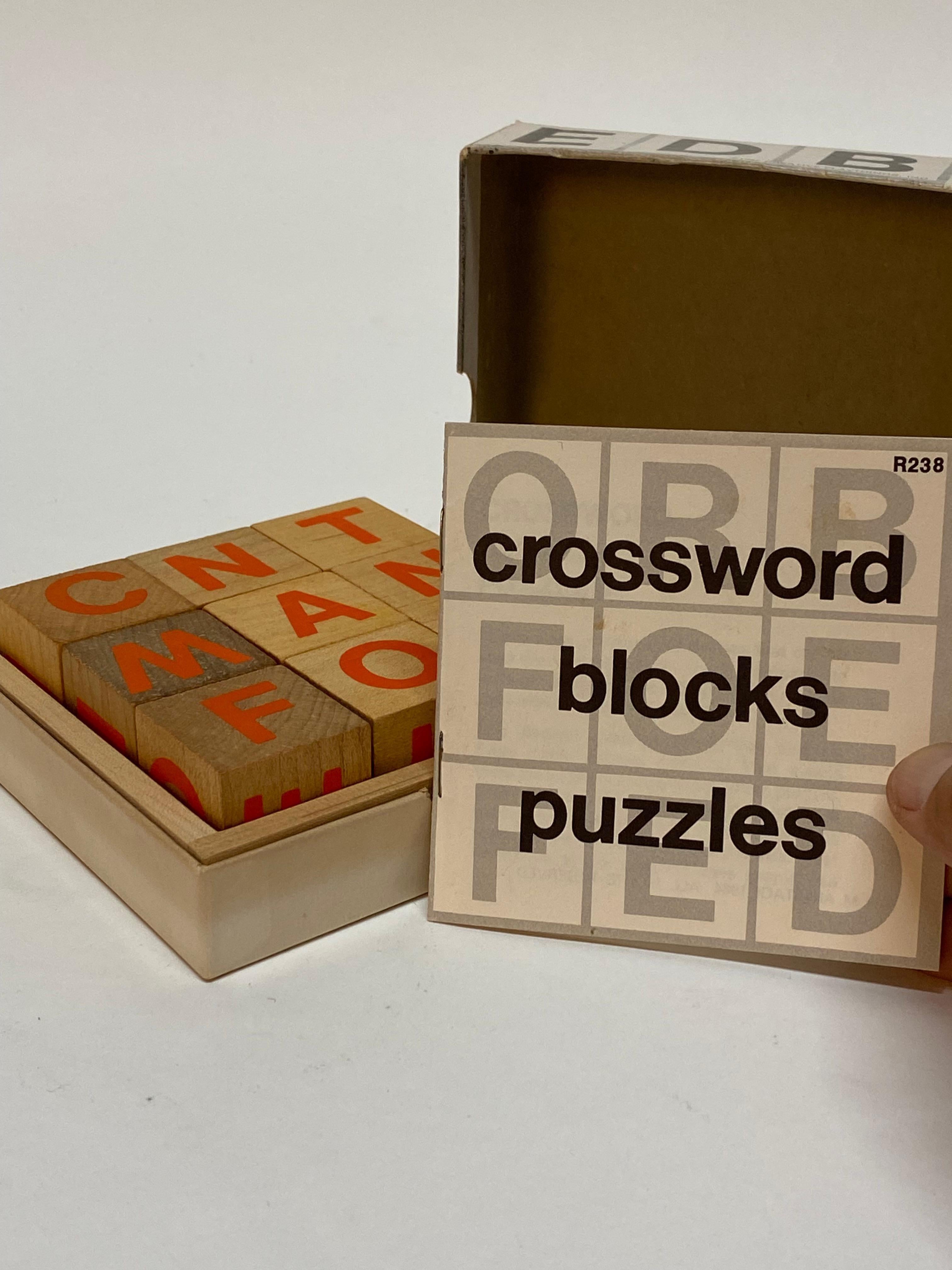 American Creative Playthings Crossword Blocks For Sale