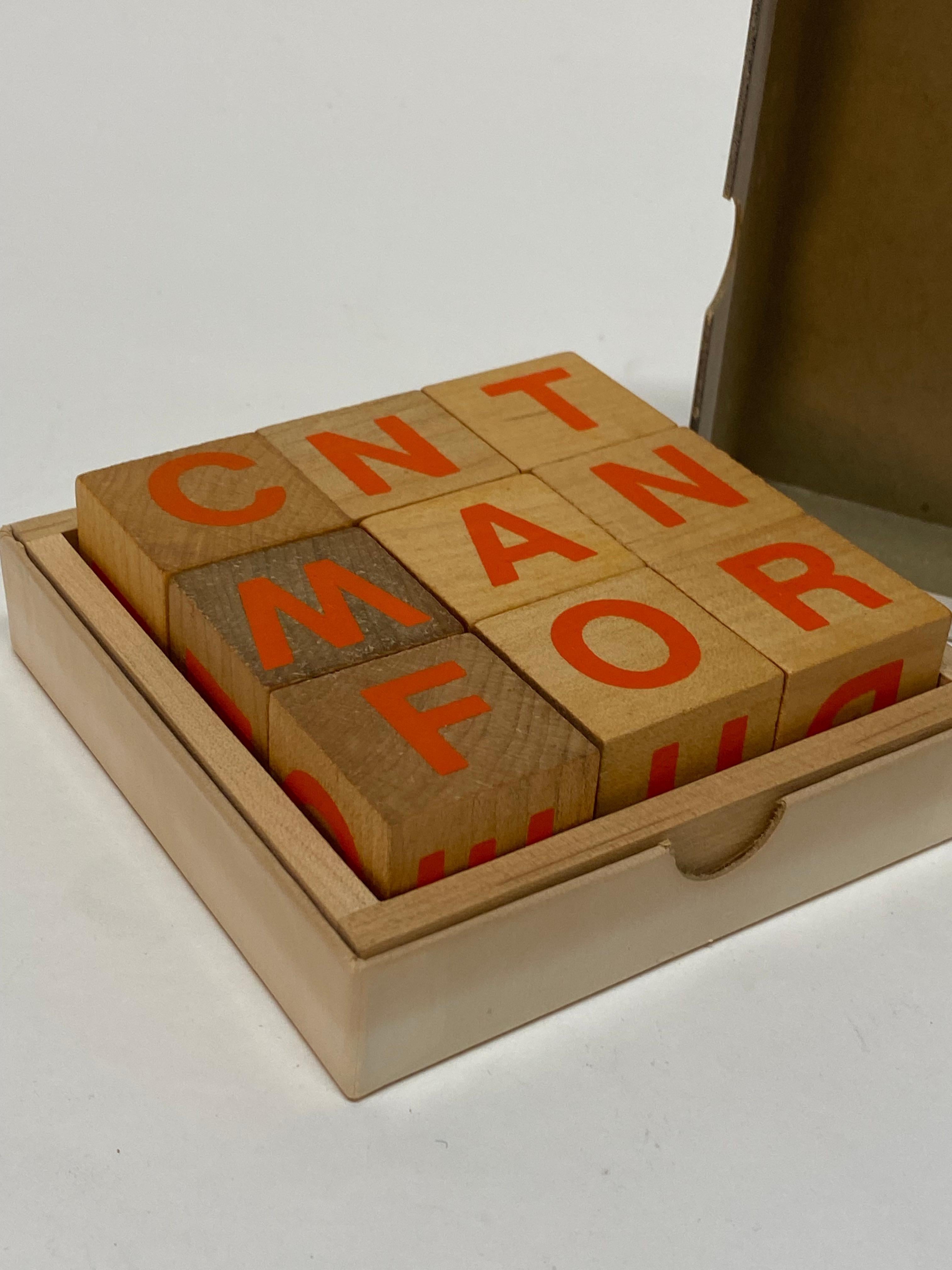 Creative Playthings Crossword Blocks In Good Condition For Sale In Garnerville, NY