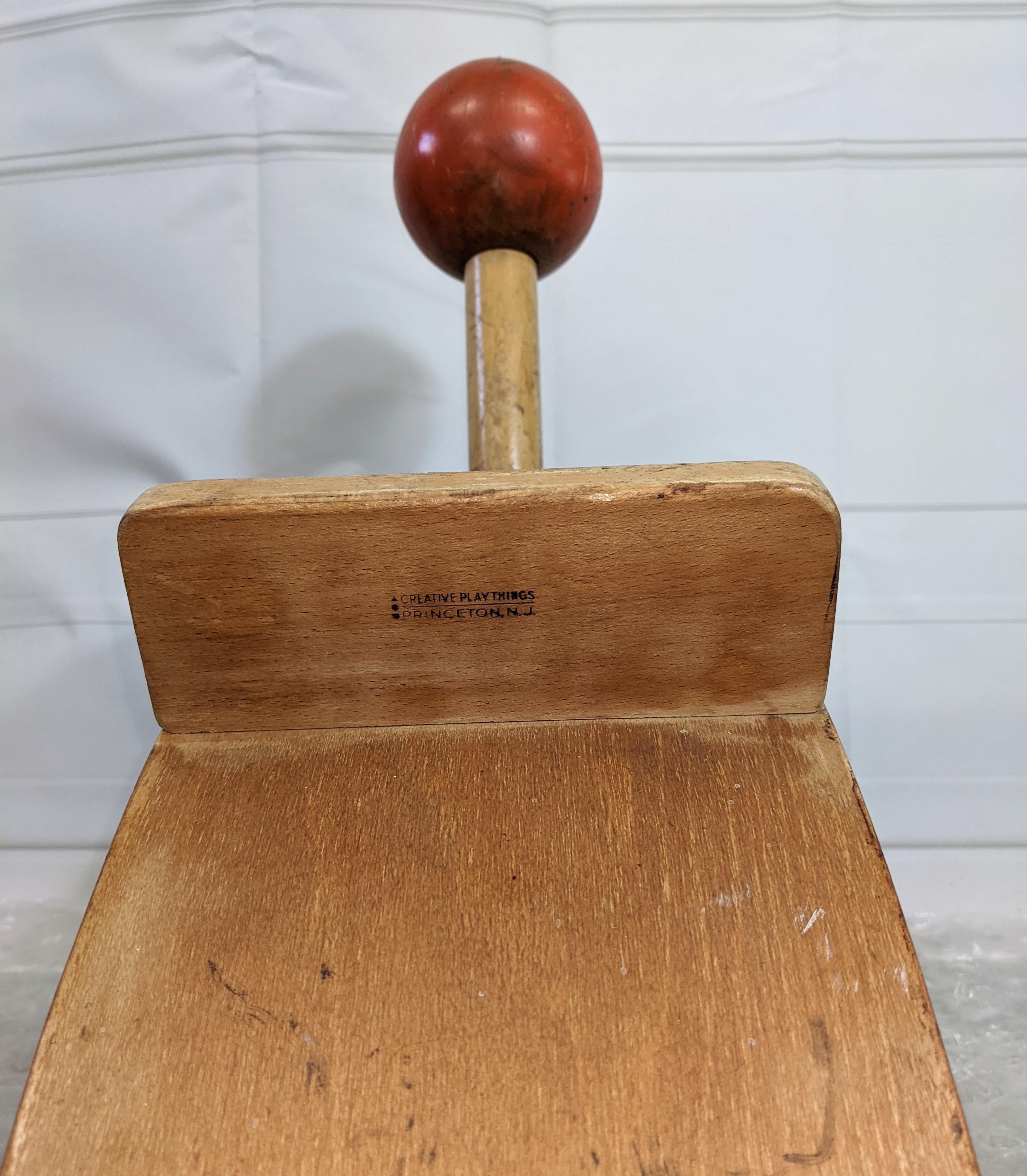 American Creative Playthings Mid Century Childs Rocker For Sale