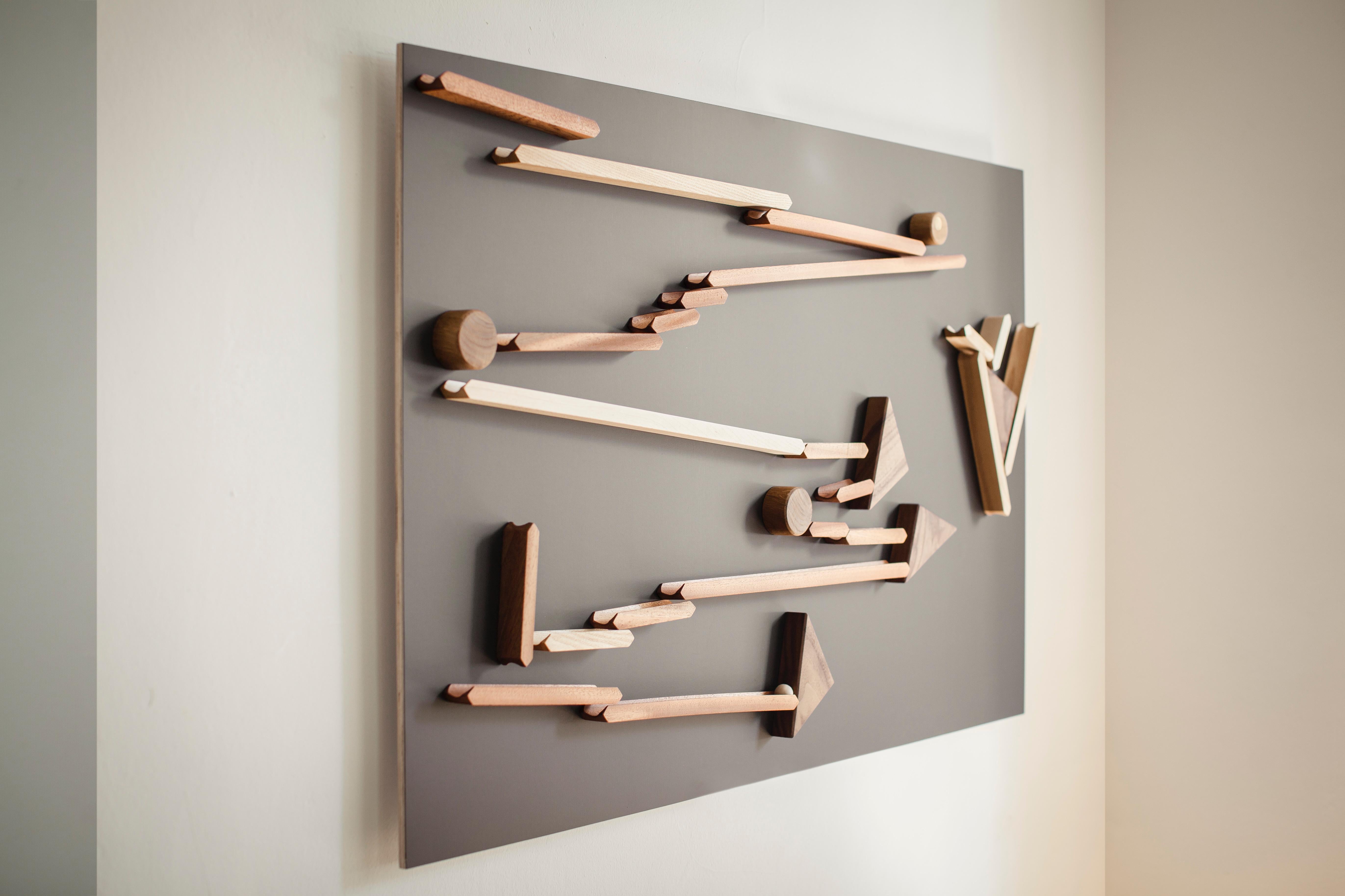 wall mounted marble run