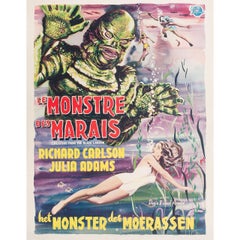 Vintage Creature from the Black Lagoon 1954 Belgian Film Poster