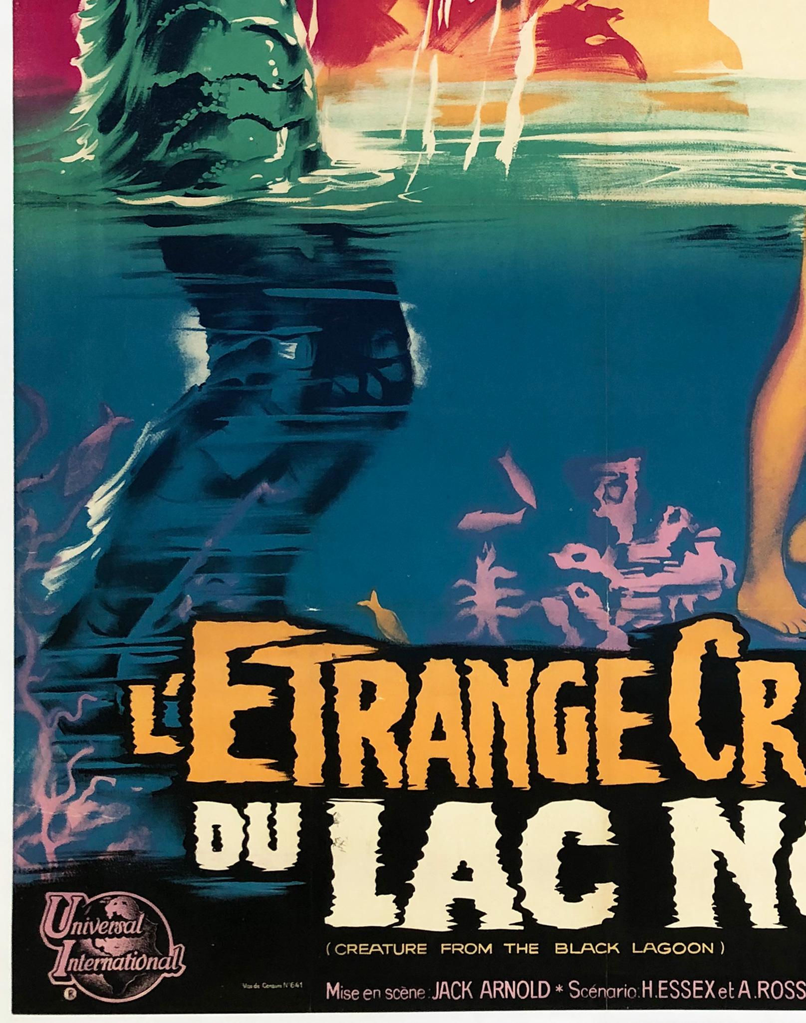 La criatura de la laguna negra R1962 Gran cartel de cine francés, Belinsky Francés