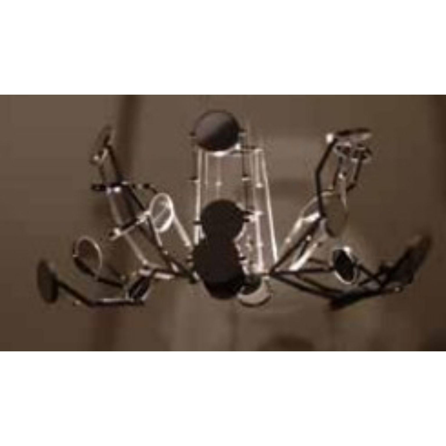 Stainless Steel Creature Light Object by Mameluca For Sale