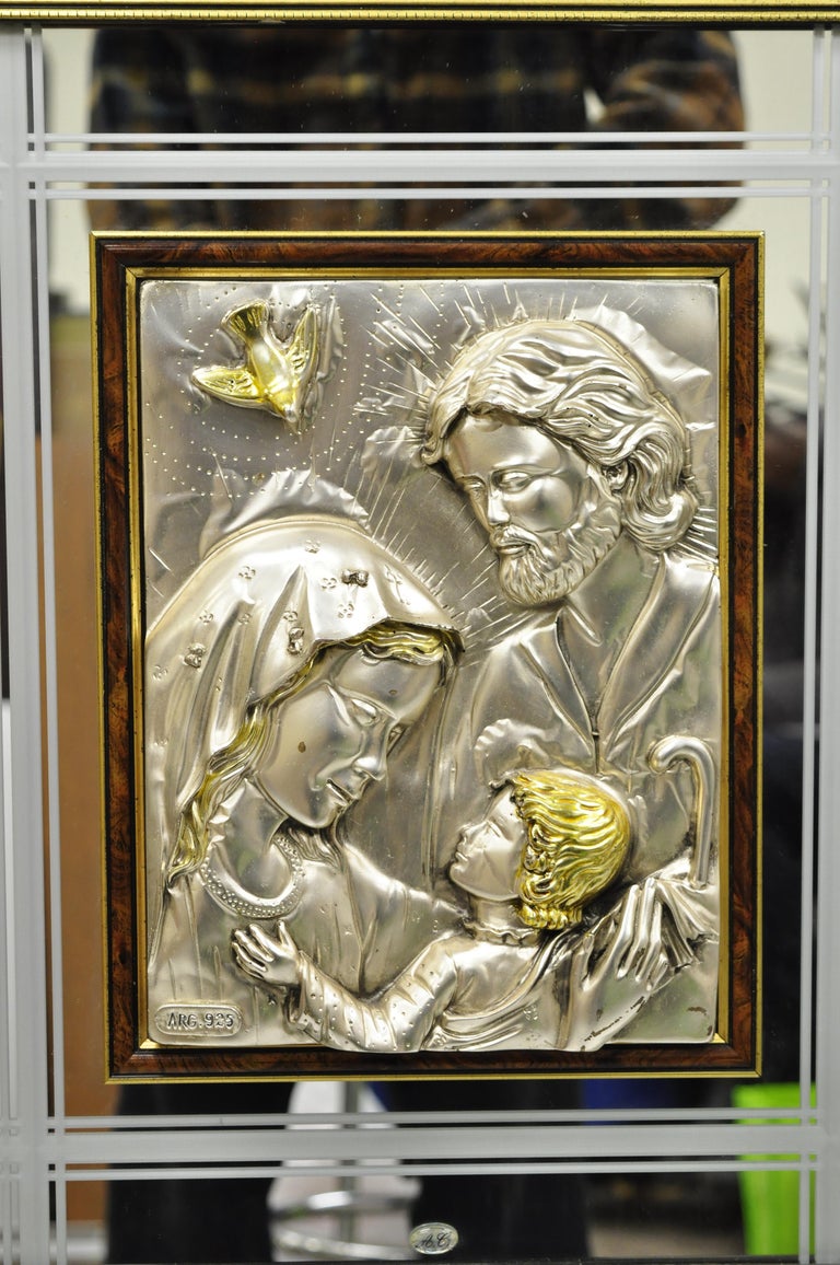 Creazioni Artistche 925 Sterling Silver ARG Italy Jesus Mary