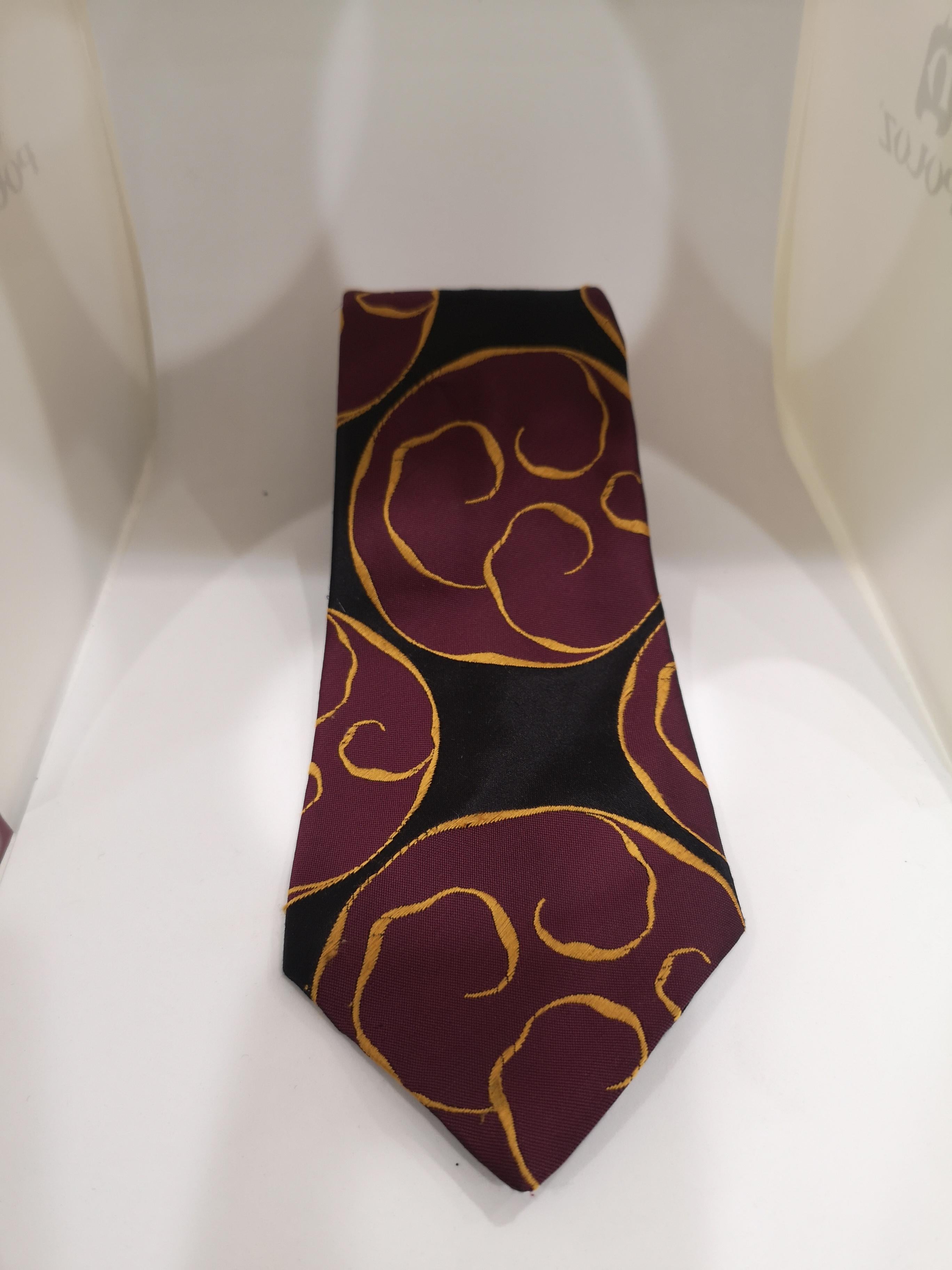 dark purple silk tie